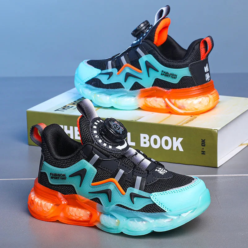 Zapatillas de deporte para niños, zapatos planos transpirables de malla informales para caminar, moda 2023, zapatos de tenis para niñas, zapatos deportivos para niños