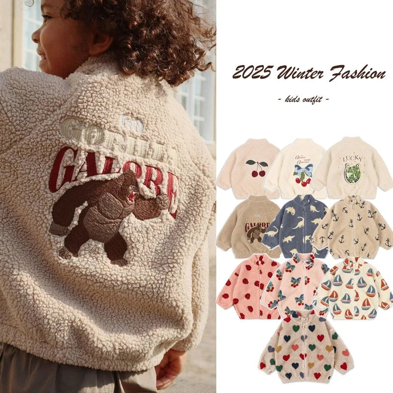 Chaqueta Sherpa Niños Invierno - Abrigo Lana Cálido