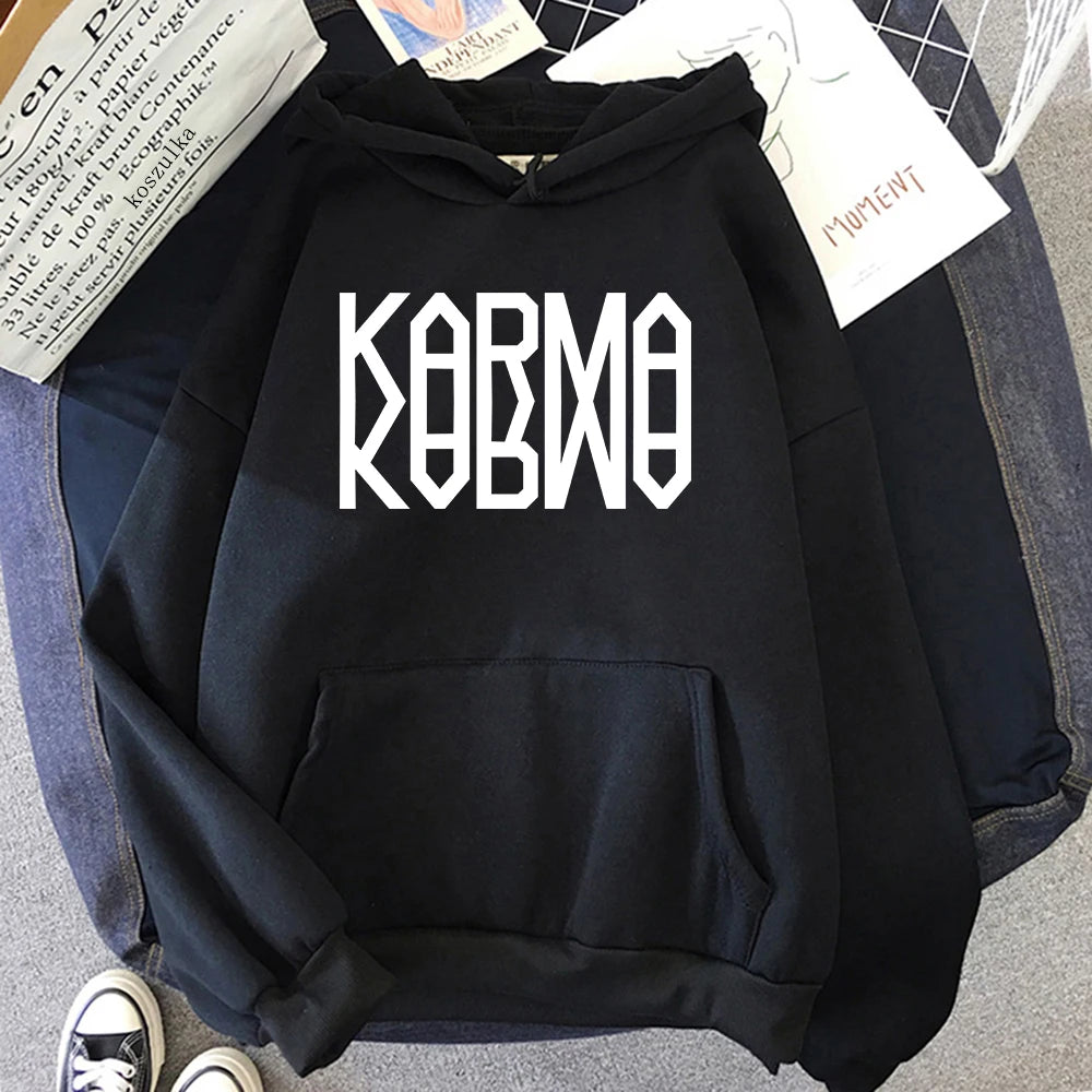 2025 nuevo álbum KARMA Sudadera con capucha Hot Song Ceremony Retro mujeres/hombres sudaderas con capucha Otoño Invierno ropa estética sudadera Vintage