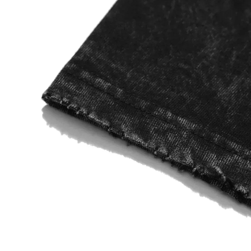 2025 Darc Wolves Sport Vintage camisetas lavadas gimnasio culturismo ropa Unisex verano Fitness TEE entrenamiento deporte camisetas