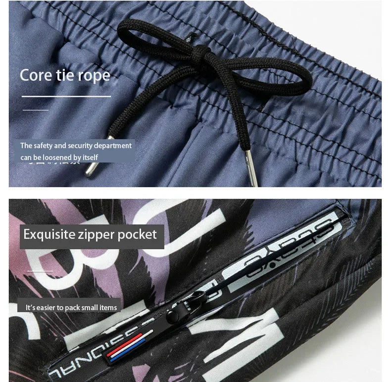 Nuevo Bañadores para hombre, pantalones cortos de baño de doble capa, antivergüenza, forrados con pantalones de playa profesionales, equipo de natación para adultos