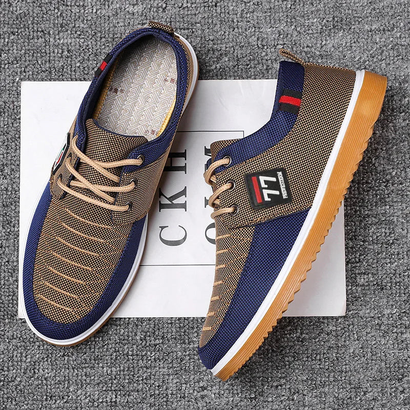 2025 nuevos zapatos de moda para hombres zapatos deportivos casuales cómodos y versátiles de punto