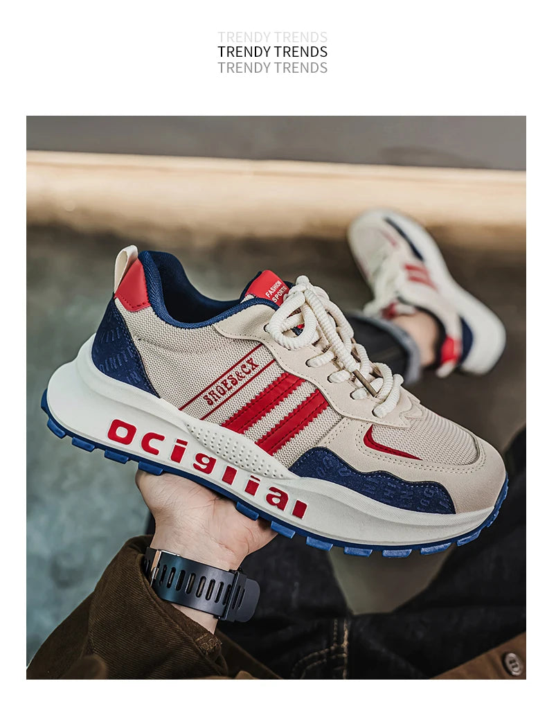 Trendy Brand Men's New Comfortable and Versatile Casual Shoes with Soft Soles Anti Slip and Wear-resistant Shoes Zapatos Hombre