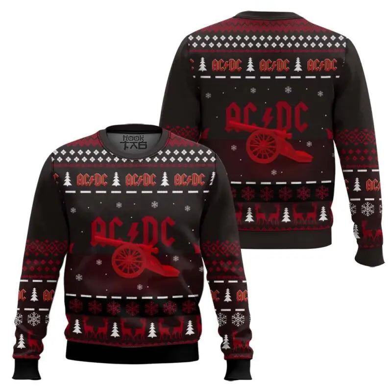 ACDC-suéteres navideños feos para hombre, jersey divertido para fiesta navideña, banda joven Angus, suéteres de Navidad de talla grande, regalo de Navidad 2026
