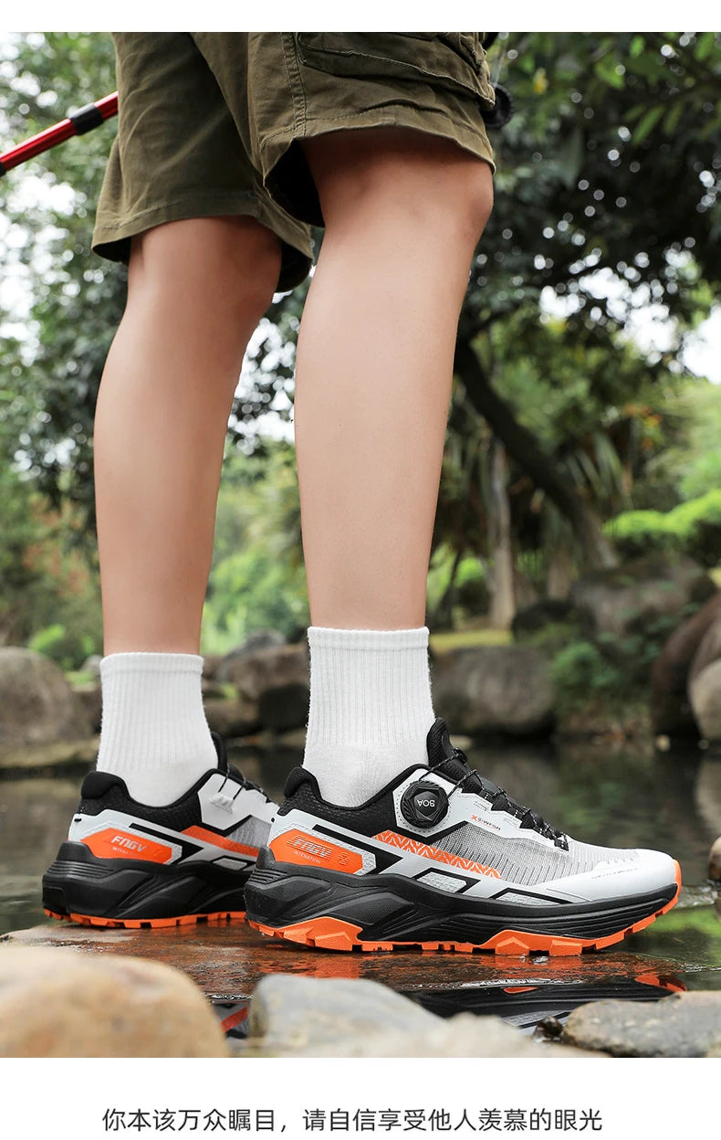 Zapatos de senderismo al aire libre con estilo para hombre, zapatillas de senderismo resistentes con forro cálido de felpa para calzado masculino de invierno