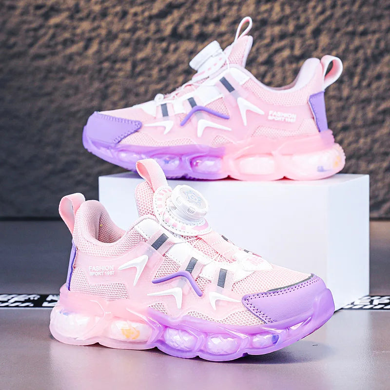 Zapatillas de deporte para niños, zapatos planos transpirables de malla informales para caminar, moda 2023, zapatos de tenis para niñas, zapatos deportivos para niños