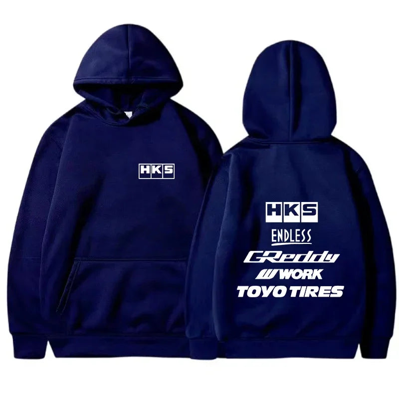 Sudadera HKS Endless JDM - Hombre Estilo Vintage Japón