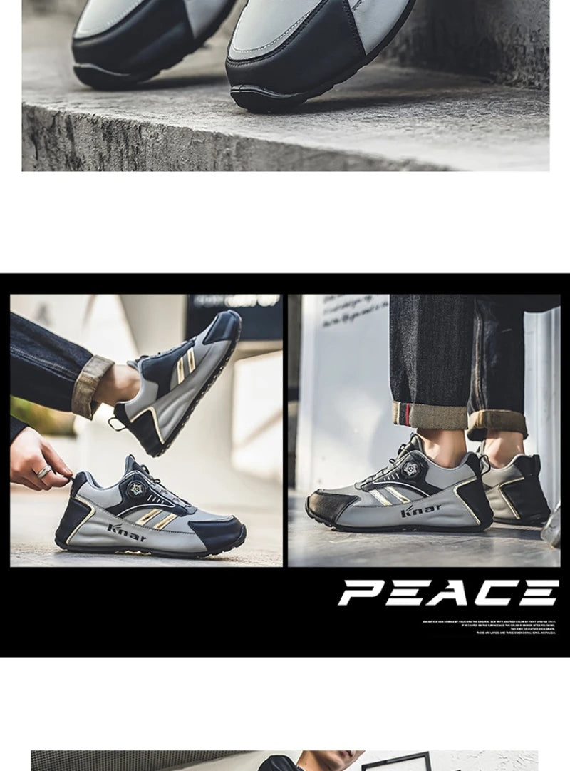 Zapatillas casuales de hombre, estilo coreano, versátiles, suela suave, cómodas, ligeras, con plataforma, para uso diario.