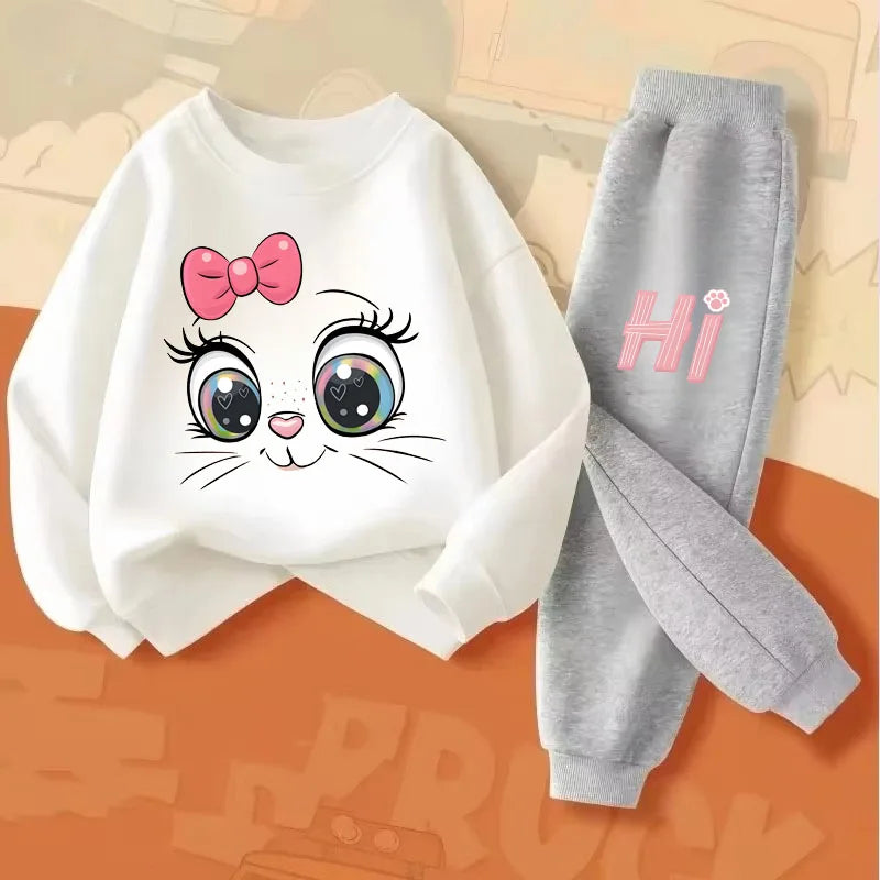 Conjunto Sudadera Niñas - Capucha + Pantalón 2 Piezas