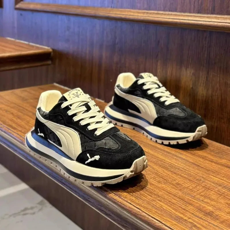 Zapatos informales para hombre, calzado deportivo, zapatos informales de verano con suela gruesa para hombre, zapatos suaves y cómodos antideslizantes, zapatos de moda para exteriores