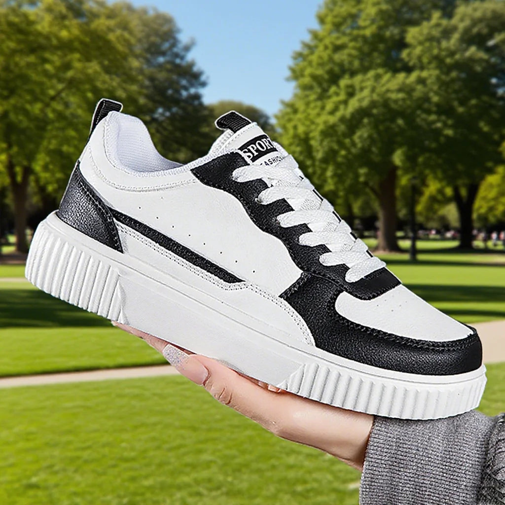 Zapatos informales a la moda para mujer, zapatos planos transpirables para caminar, zapatillas de deporte blancas para mujer, calzado deportivo para correr al aire libre para caminar para hombres