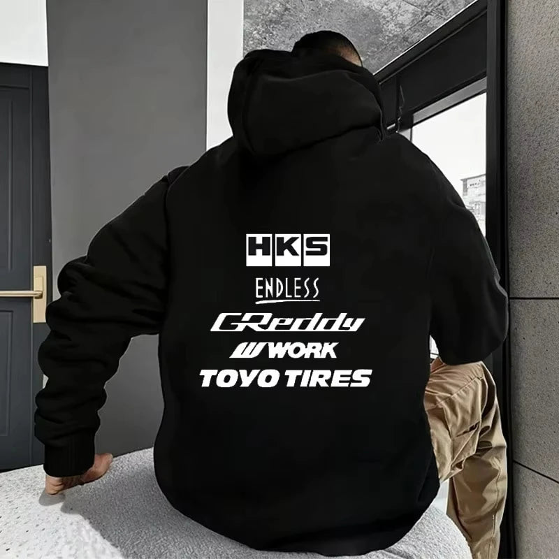 Sudadera HKS Endless JDM - Hombre Estilo Vintage Japón
