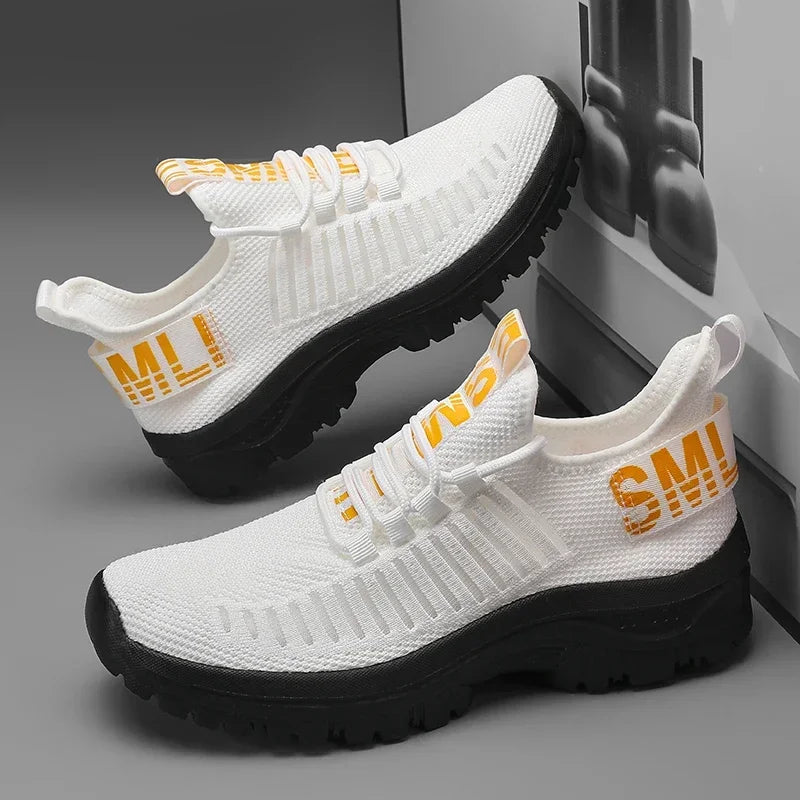 Tenis Masculino Shoes Summer Breathable High End Design Mesh Sneakers Lightweight Outdoor Exercise Casual Flat Shoes for Men