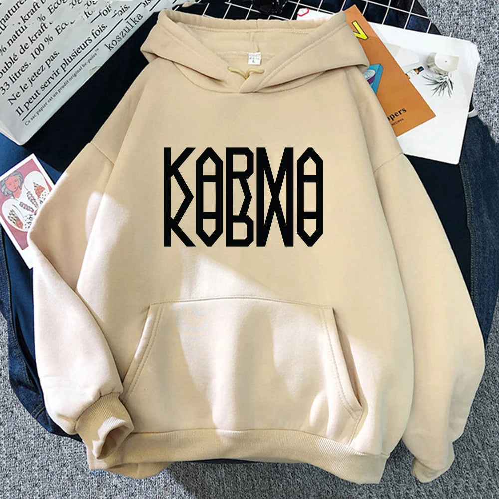 2025 nuevo álbum KARMA Sudadera con capucha Hot Song Ceremony Retro mujeres/hombres sudaderas con capucha Otoño Invierno ropa estética sudadera Vintage