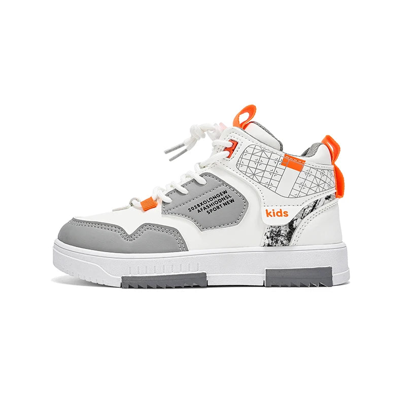 Zapatillas de deporte para niños y niñas, zapatos planos de marca de otoño, zapatos deportivos blancos para niños de 6 a 12 años, zapatillas informales de tenis escolares para niña