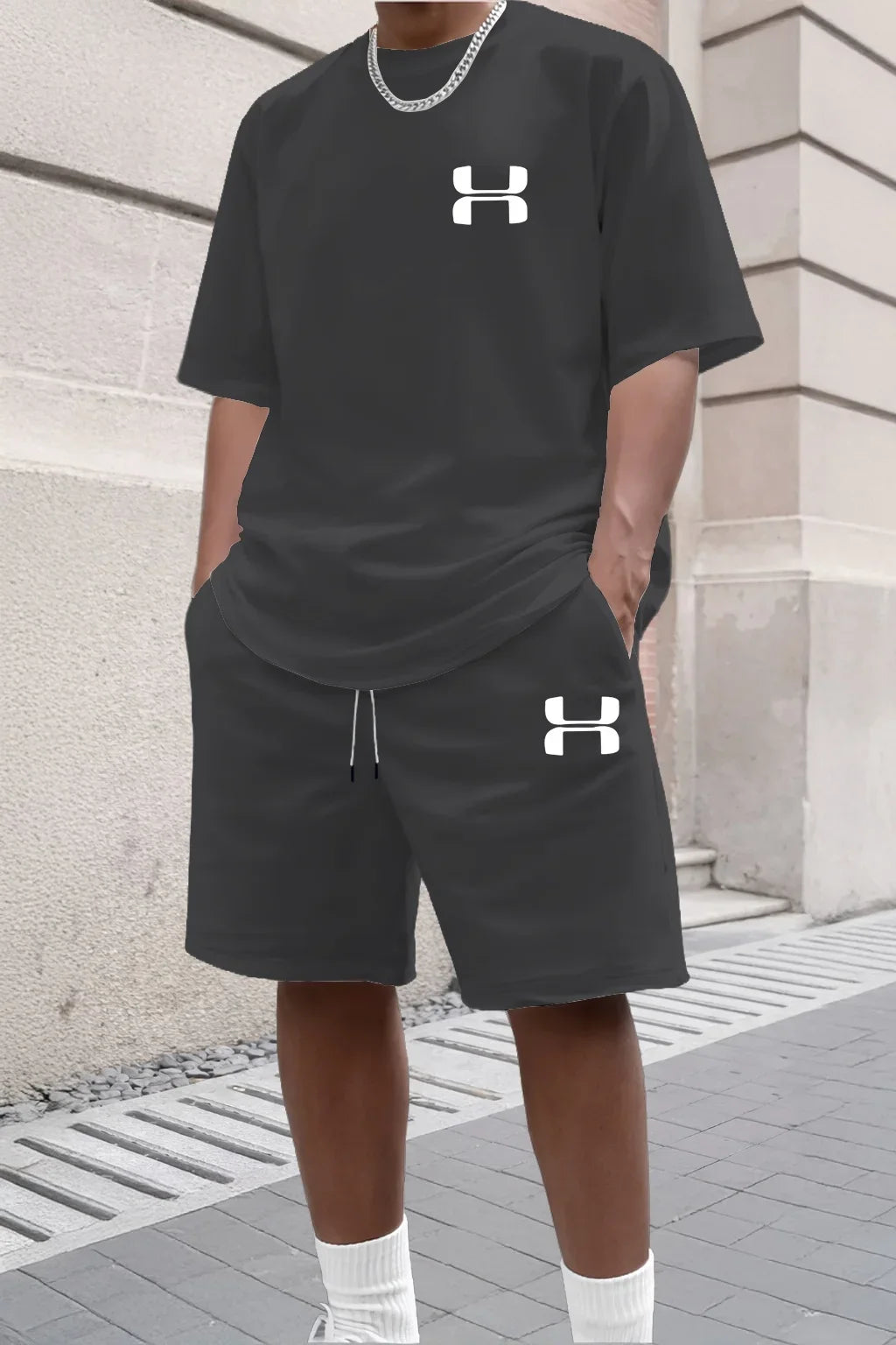 Conjunto Deportivo para Hombre 2026, Camiseta de Manga Corta y Pantalones Cortos Deportivos, Conjunto de Dos Piezas Informal para Verano