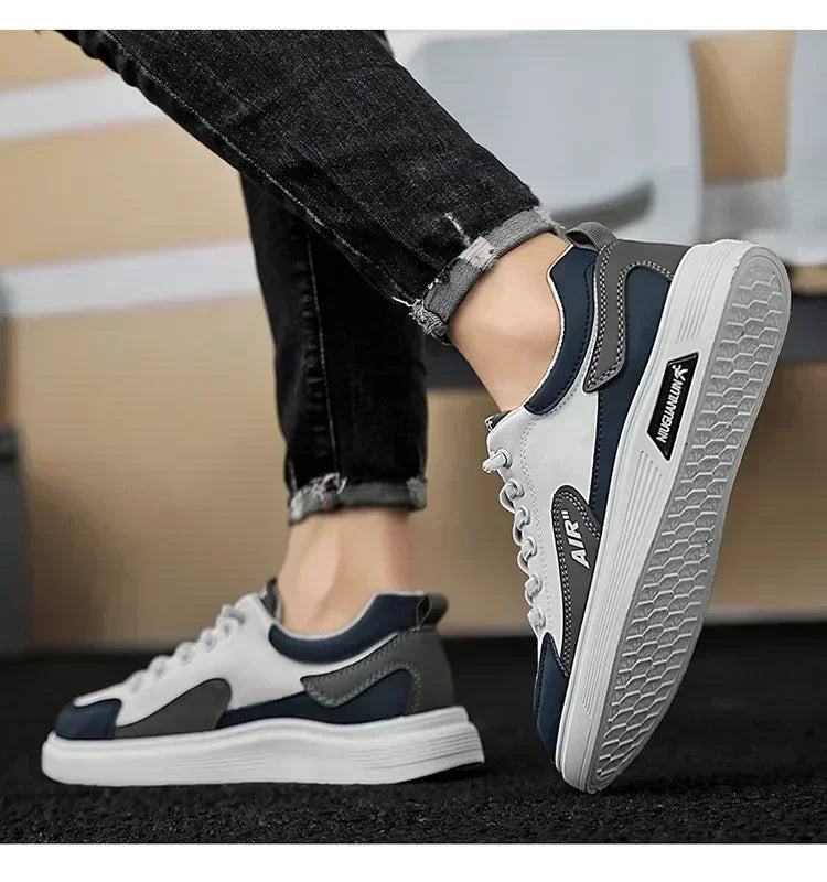 2025 casuales al aire cordones estilo coreano viaje juvenil zapatos de fondo plano para hombres transpirable shoe