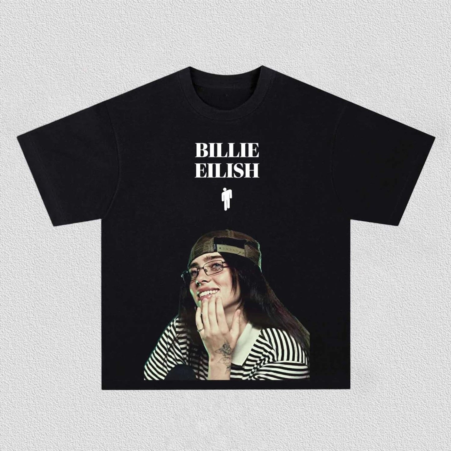 Camiseta unisex de algodón 100% con gráficos de Billie Eilish Y2k, novedad de 2026, cuello redondo, manga corta, moda hip-hop para hombre y mujer, regalos para fans
