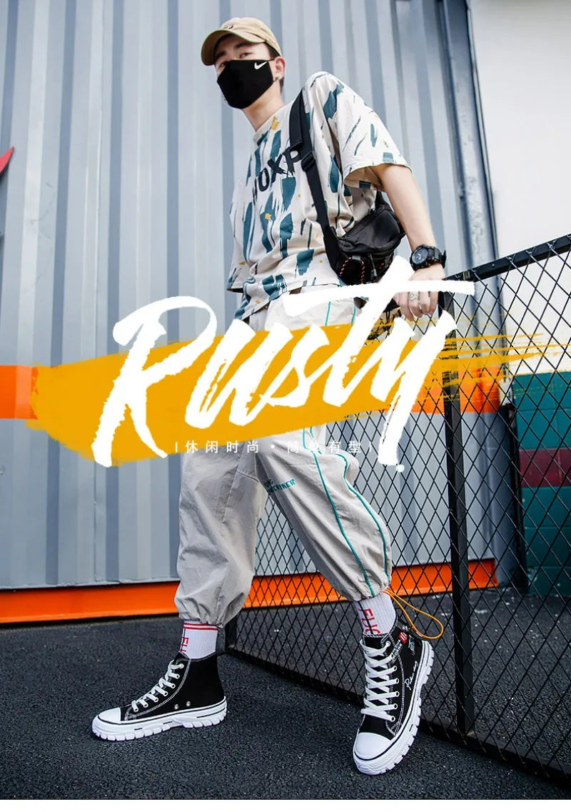 Men's Shoes 2024 New High Top Sneakers for Men Casual Breathable Platform Shoe Male Vulcanize Canvas Shoes Zapatos Para Hombres