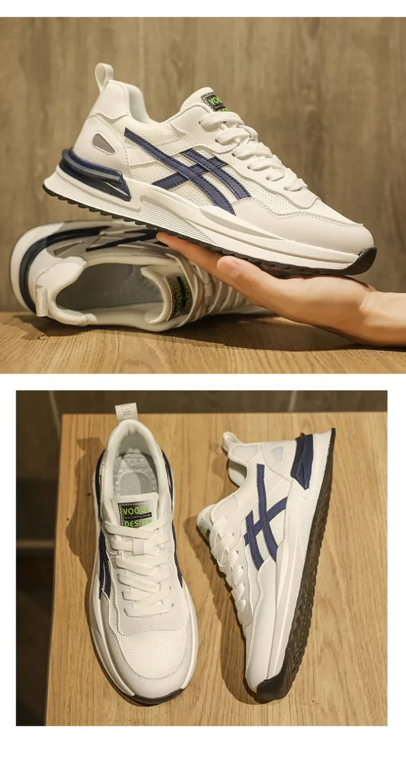 Zapatillas de deporte transpirables para hombre, zapatos informales con cordones para correr, tenis, baratos, liquidación, envío gratis