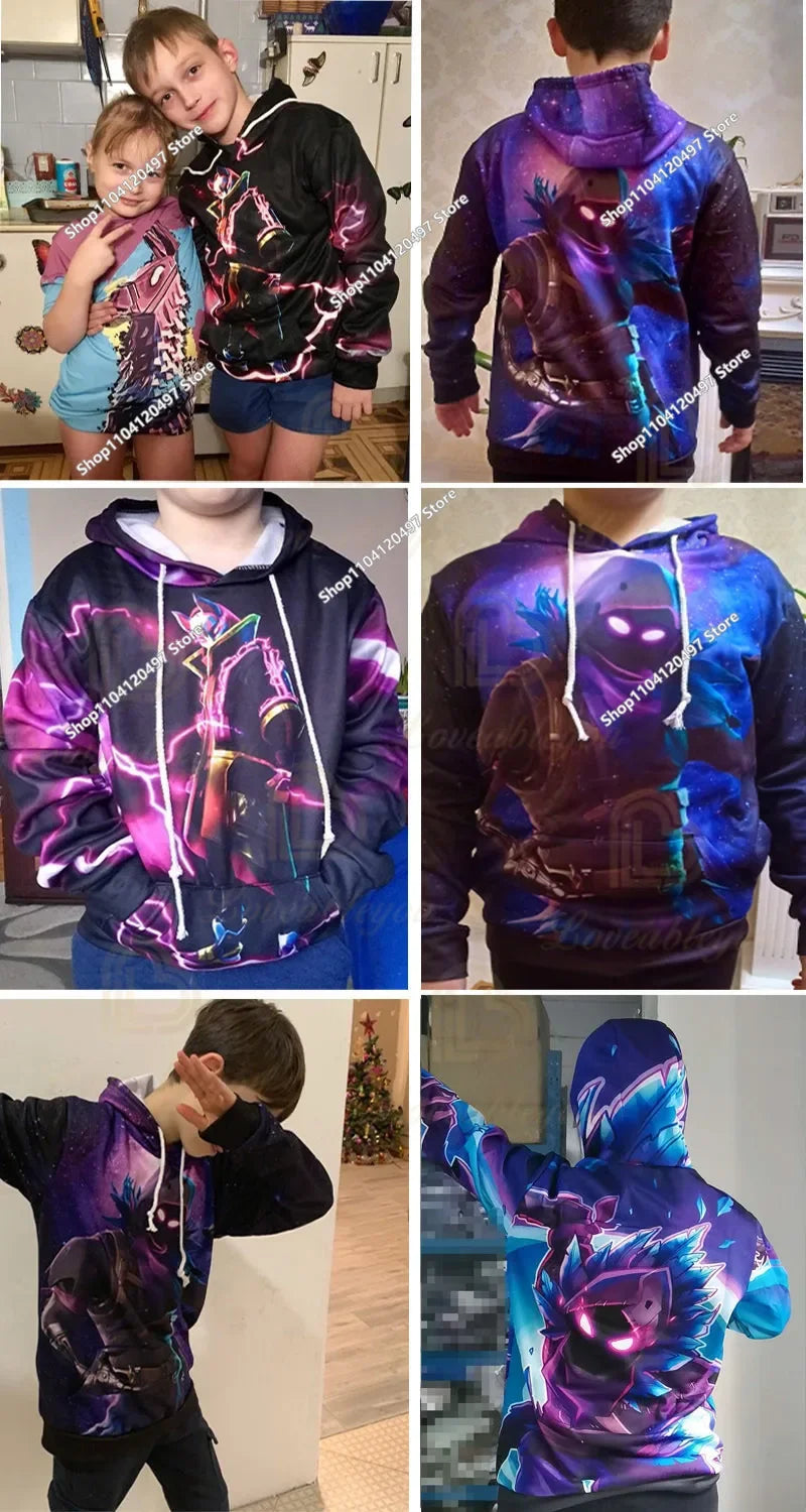 Sudadera Fortnite Niños - Capucha Anime Y2K 2025