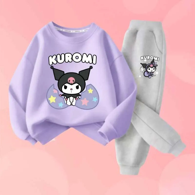 Conjunto Kuromi Niña - Camiseta + Pantalón 2 Piezas