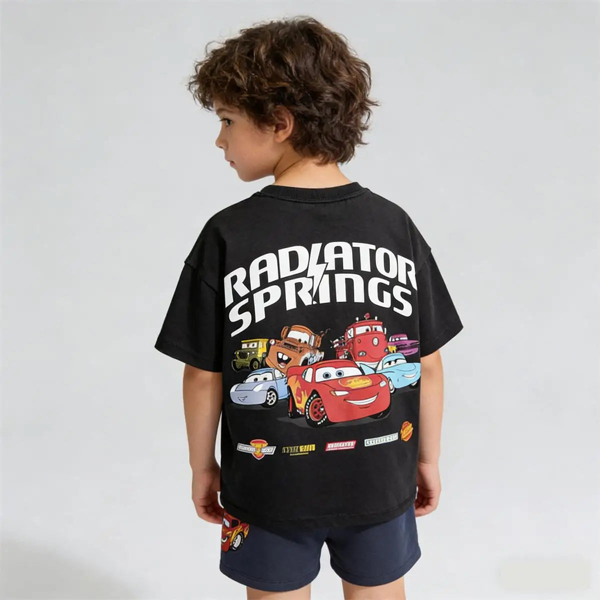 Ropa de verano para niños, camiseta de dibujos animados + Pantalones cortos, conjunto de 2 piezas, camisetas estampadas bonitas para niños, pantalones cortos que combinan con todo, disfraz para niños 2026