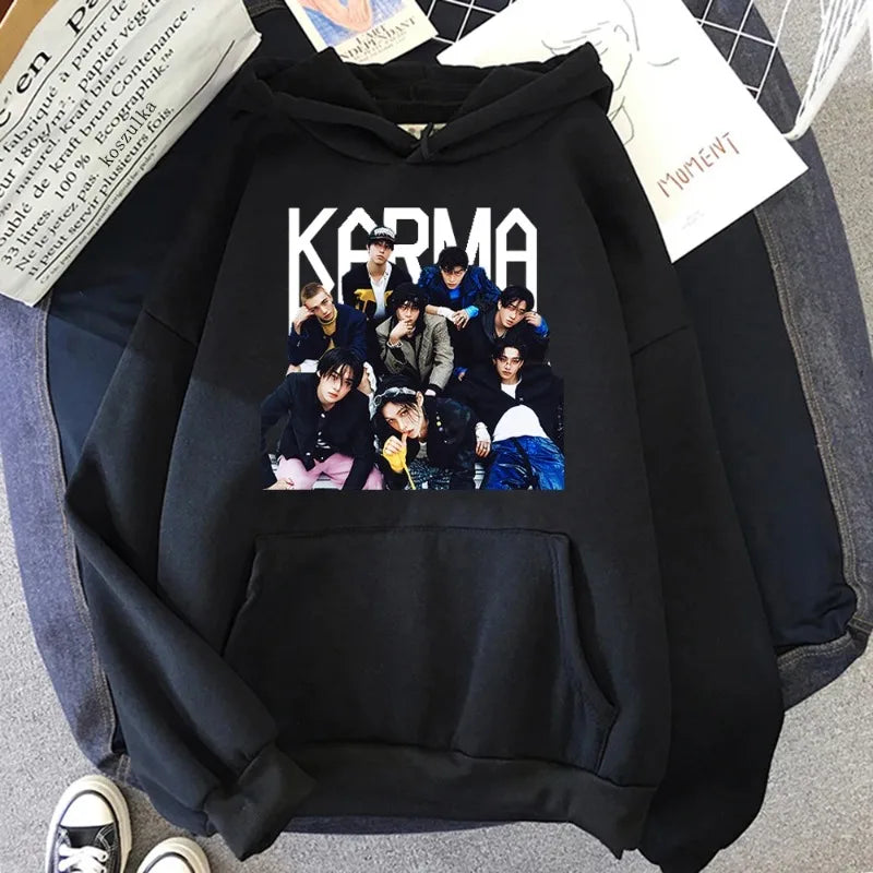 2025 nuevo álbum KARMA Sudadera con capucha Hot Song Ceremony Retro mujeres/hombres sudaderas con capucha Otoño Invierno ropa estética sudadera Vintage