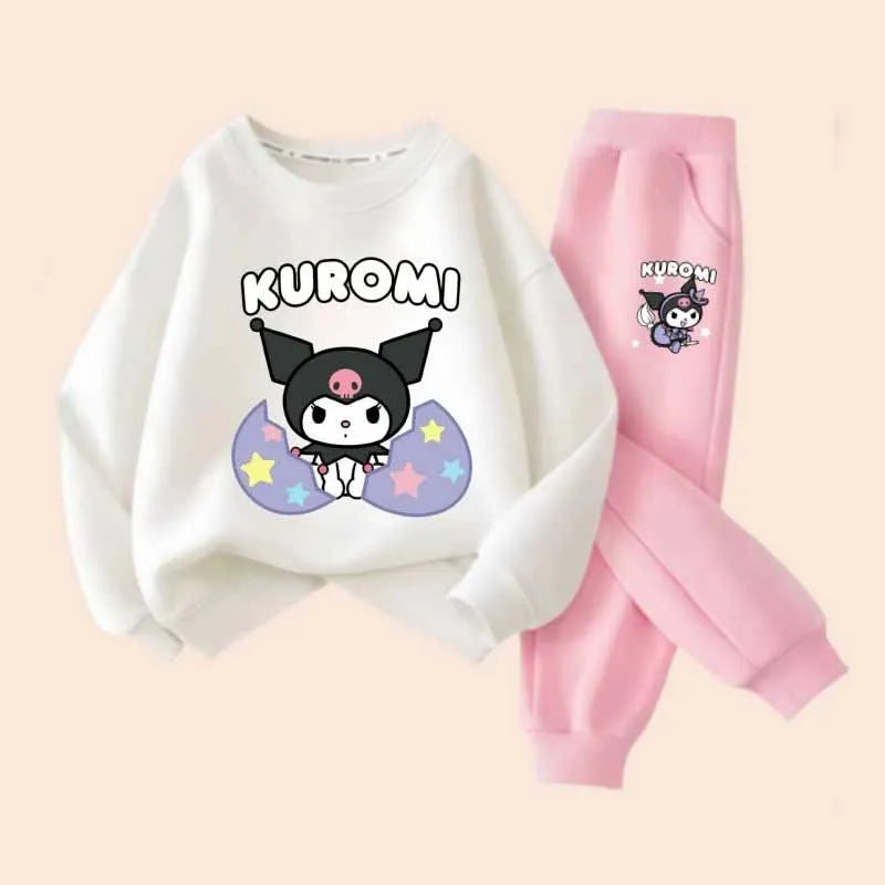 Conjunto Kuromi Niña - Camiseta + Pantalón 2 Piezas