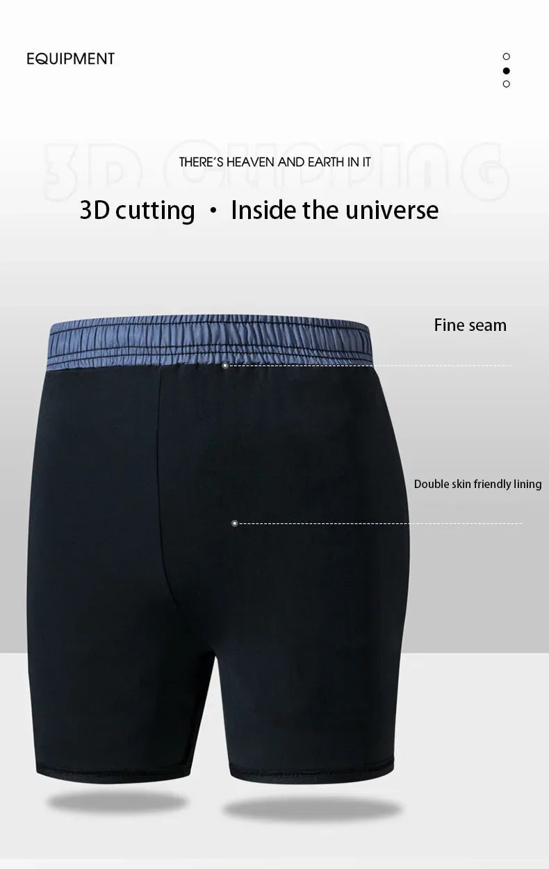 Nuevo Bañadores para hombre, pantalones cortos de baño de doble capa, antivergüenza, forrados con pantalones de playa profesionales, equipo de natación para adultos