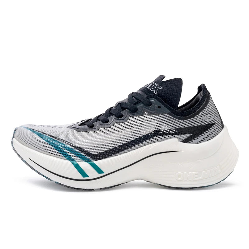 ONEMIX-zapatillas para correr para maratón, placa de carbono, prueba profesional, soporte estable para zapatillas de deporte ultraligeras que absorben los golpes, novedad de 2025