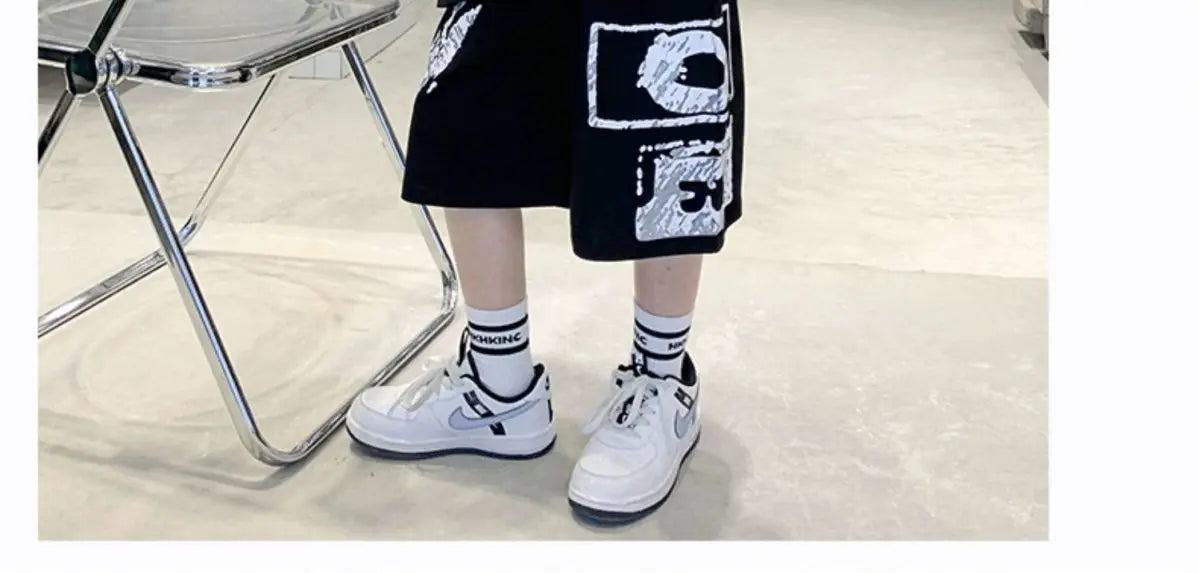 Conjunto de ropa deportiva informal para niños, camisetas de 2 piezas y pantalones, trajes de 3 a 14 años, estilo Hip Hop, moda de verano