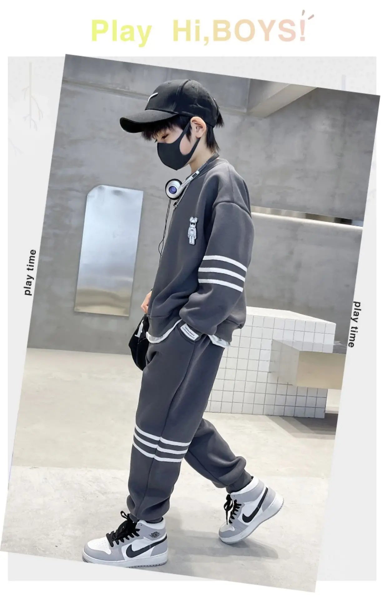 Conjunto de ropa de otoño para niños, sudaderas y pantalones a rayas, traje de 2 uds., jersey para chicas adolescentes, trajes superiores e inferiores, chándales