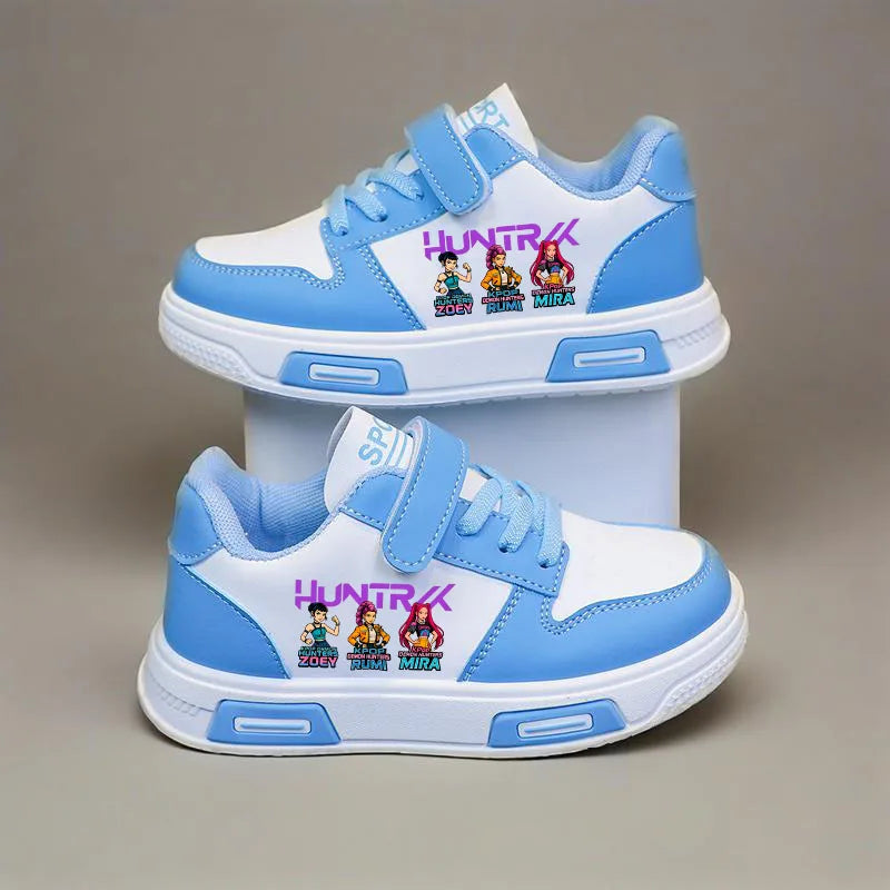 Zapatos informales para niños, zapatillas de deporte KPop Demon Hunters para niños, zapatillas deportivas antideslizantes para niñas, zapatos para caminar para niños pequeños, talla 21-37