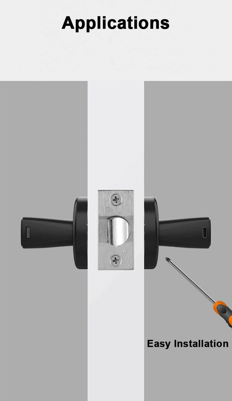 Cerradura electrónica inteligente RAYKUBE M5 Tuya BLE con huella dactilar, contraseña/llave/tarjeta/aplicación Tuya, desbloqueo, entrega gratuita desde España