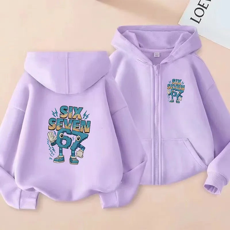 Camisa infantil con cremallera de diseño moderno y creativo para deportes de interior y exterior.