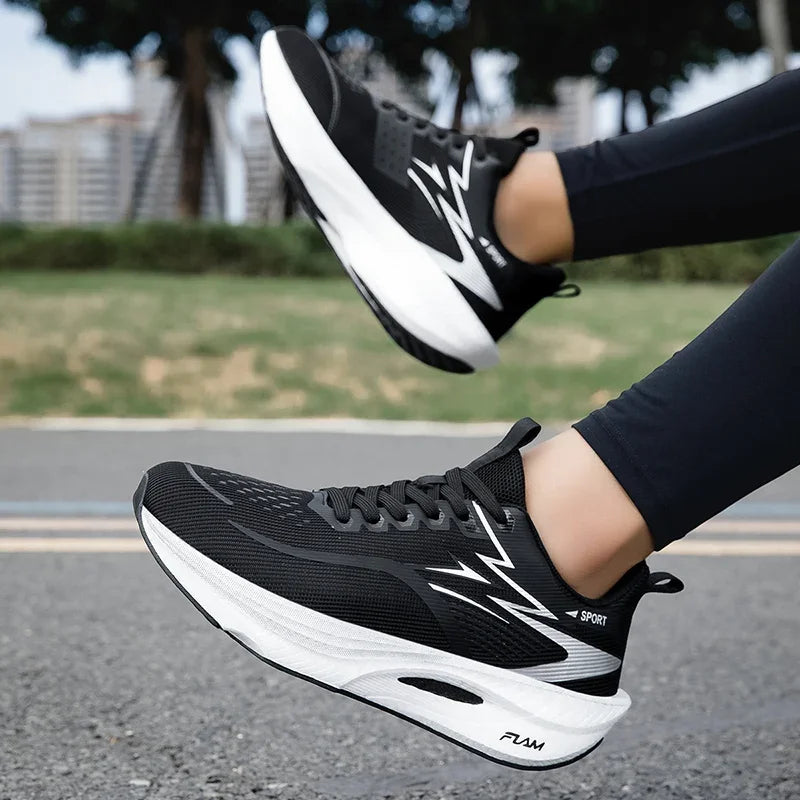 Zapatillas Deportivas Casuales para Hombre 2026, Transpirables, Ligeras, de Malla, Negras, para Correr, Trotar y Caminar
