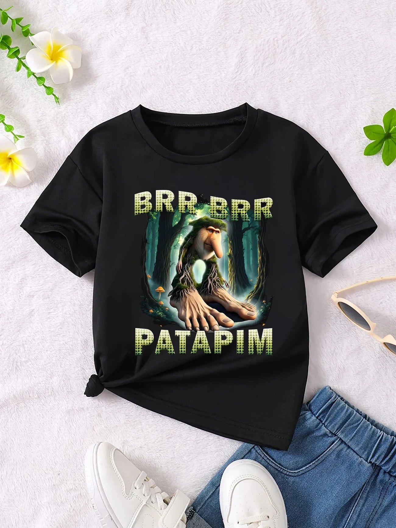 Y2k-Camiseta italiana con animales de Brainrot para niños y niñas, camisetas de manga corta de Tung Tung Sahur, camiseta bonita con meme divertido, ropa de verano