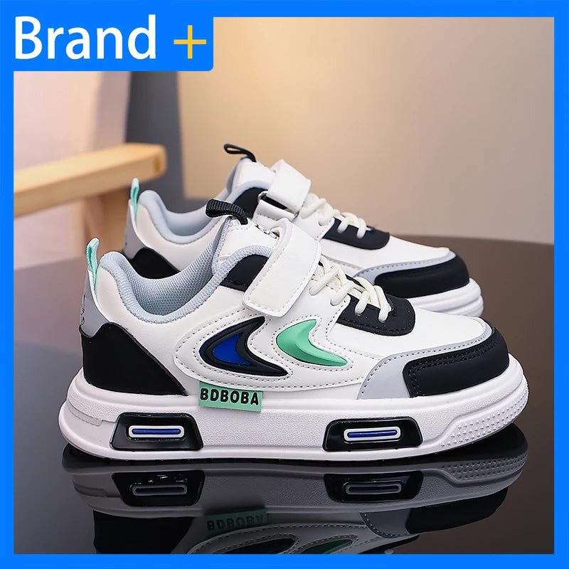 Zapatillas Deportivas Casuales para Niños, de Moda, Cómodas, de Cuero, para Caminar al Aire Libre, para la Escuela, para Correr, para Niños