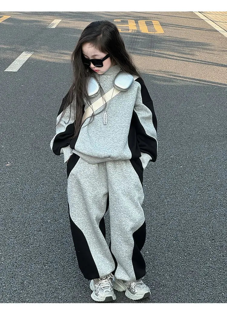 Conjunto Patchwork Niños 4-12 Años - Sudadera + Pantalón