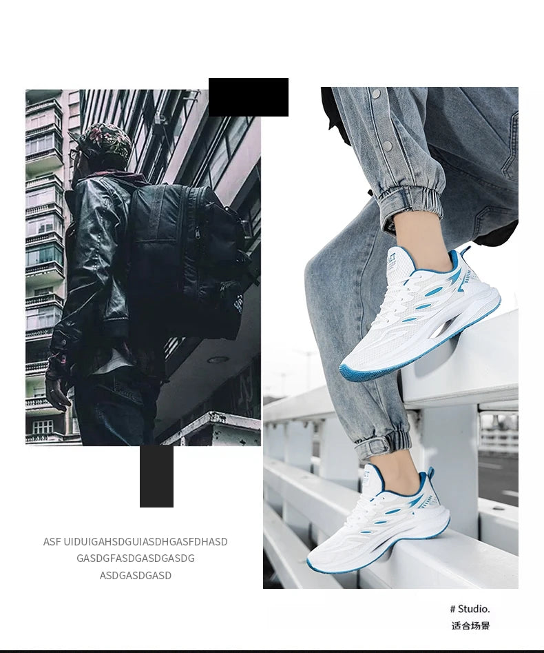 Zapatos deportivos transpirables para hombre, novedad de primavera, malla, moda informal, zapatos versátiles de moda para hombre, zapatos para correr de verano adecuados para deportes al aire libre