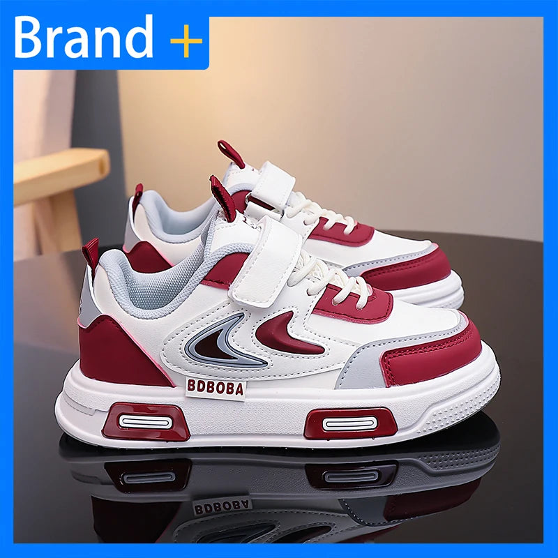 Zapatillas Deportivas Casuales para Niños, de Moda, Cómodas, de Cuero, para Caminar al Aire Libre, para la Escuela, para Correr, para Niños