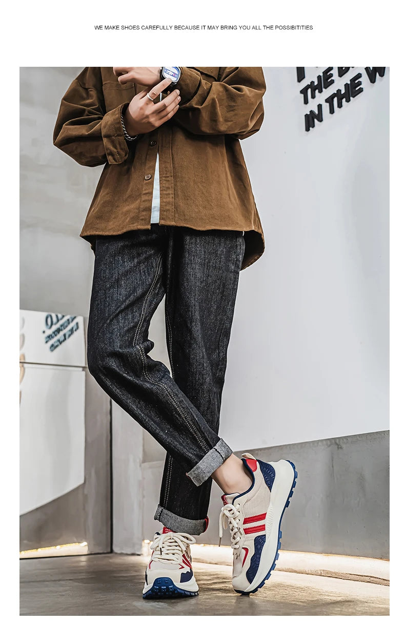 Trendy Brand Men's New Comfortable and Versatile Casual Shoes with Soft Soles Anti Slip and Wear-resistant Shoes Zapatos Hombre