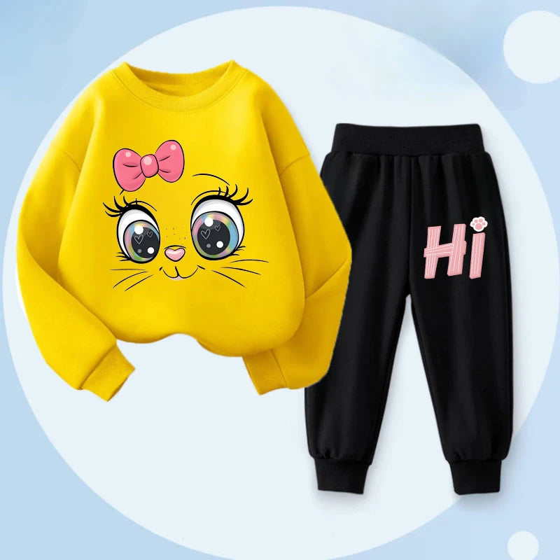 Conjunto Sudadera Niñas - Capucha + Pantalón 2 Piezas