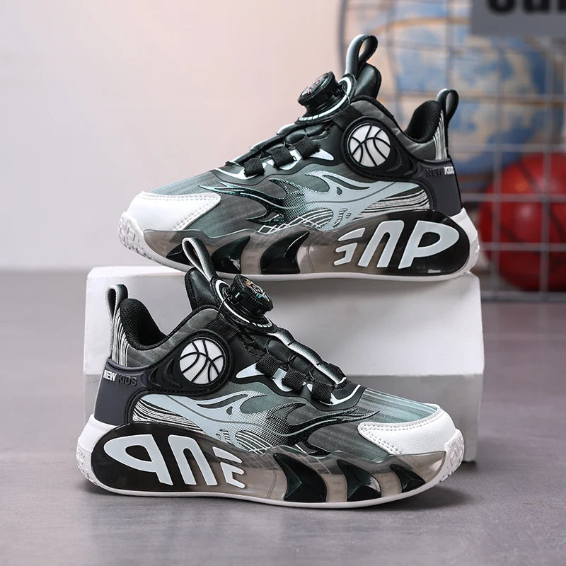 Zapatos para niños, zapatillas de deporte para niños de 4 a 12 años, zapatillas informales de otoño Kiss para uso diario, plataforma con estampado de moda, zapatos deportivos de suela gruesa para niños