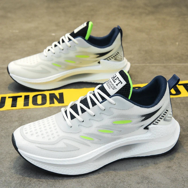 Zapatos deportivos transpirables para hombre, novedad de primavera, malla, moda informal, zapatos versátiles de moda para hombre, zapatos para correr de verano adecuados para deportes al aire libre