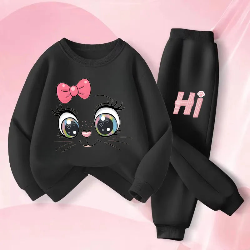 Conjunto Sudadera Niñas - Capucha + Pantalón 2 Piezas