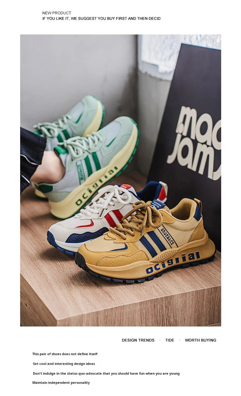 Trendy Brand Men's New Comfortable and Versatile Casual Shoes with Soft Soles Anti Slip and Wear-resistant Shoes Zapatos Hombre