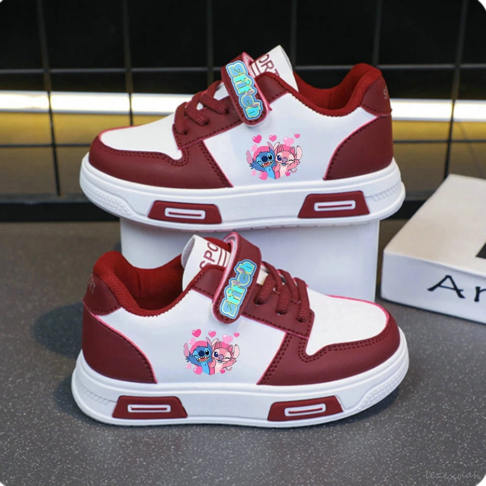 Lilo & Stitch, zapatos para niñas, zapatillas de deporte para niñas, zapatos deportivos informales de princesa Lilo & Stitch, zapatos para estudiantes, zapatos para adolescentes