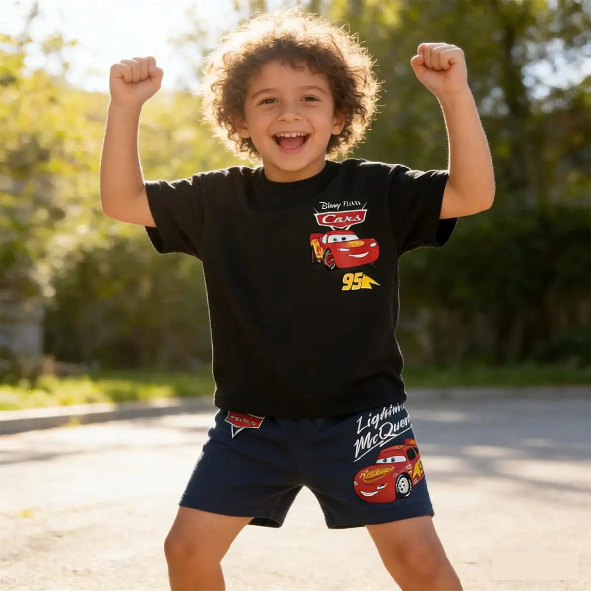 Ropa de verano para niños, camiseta de dibujos animados + Pantalones cortos, conjunto de 2 piezas, camisetas estampadas bonitas para niños, pantalones cortos que combinan con todo, disfraz para niños 2026